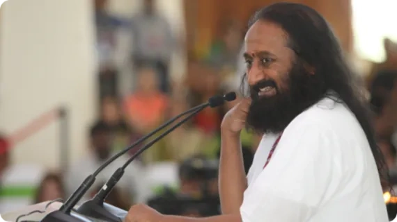 Ambassador of peace and humanitarian leader Gurudev Sri Sri Ravi Shankar